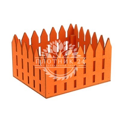 Ящик оранжевого цвета для сувениров