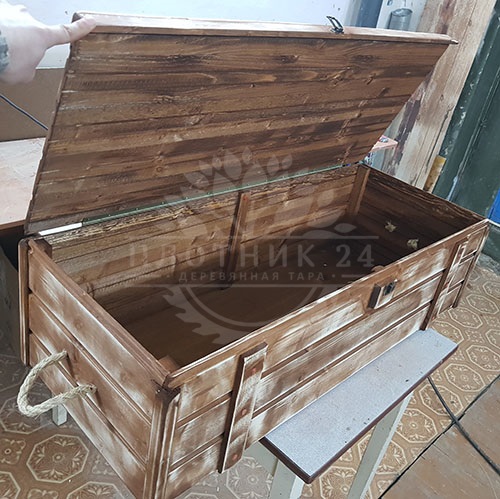 Армейский ящик сделанный из дерева без покраски