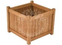 ящик из деревянной рейки для цветов