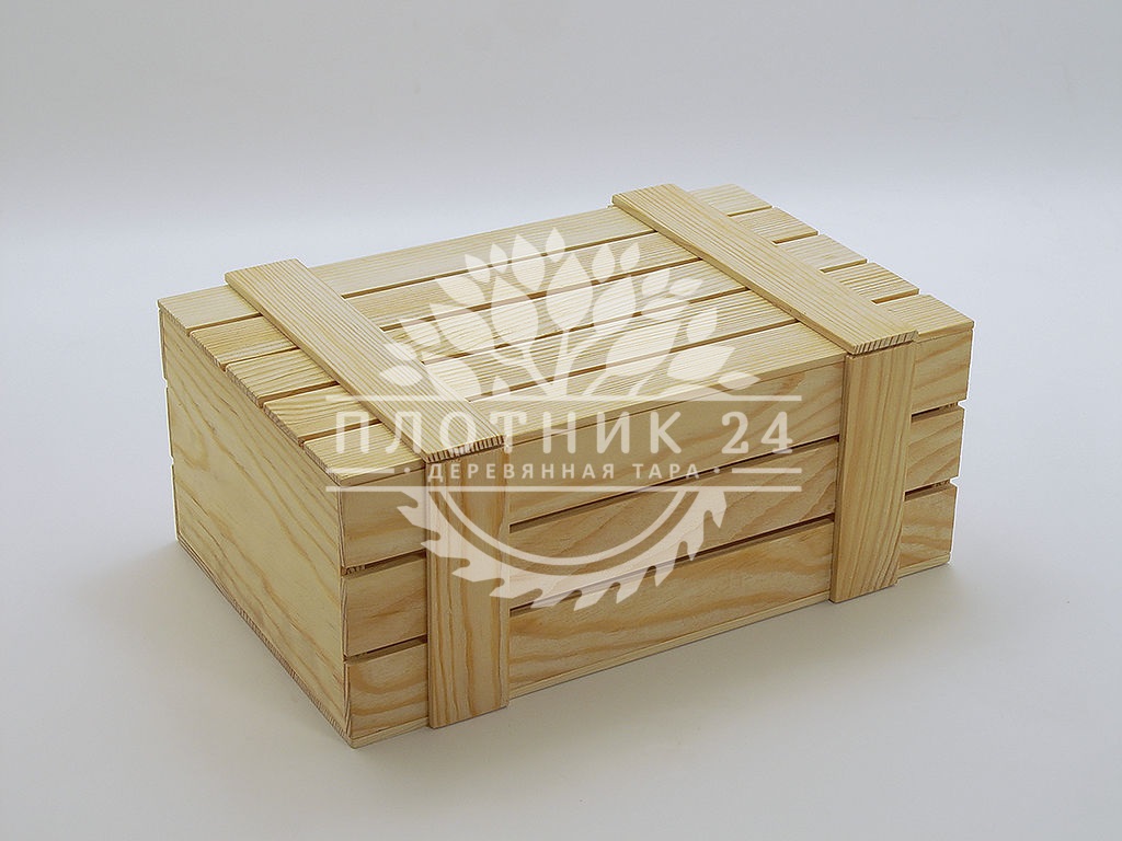 ящик из древесины с крышкой